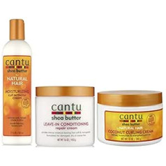 Generic Cantu Moisturizing Curl Activator Cream 355 ml, Coconut Curling Cream 340 g with Leave in Conditioning Repair Cream 453 g