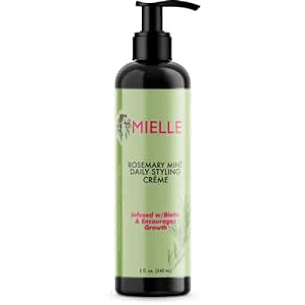 Mielle Organics Мультивитаминный ежедневный крем для укладки с розмарином и мятой для придания формы вьющимся волосам, без парабенов и силикона, 2