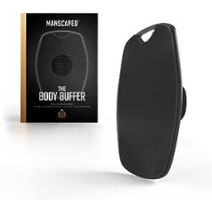 Manscaped ™ ķermeņa bufera augstākās kvalitātes silikona skruberis, lai barotu, attīrītu un nolobītu ādu — putojoši sariņi ar ergonomisku neslīdošu satvērēju, viegli tīrāms