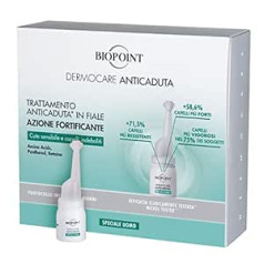 Biopoint Dermocare līdzeklis pret matu izkrišanu, īpaši vīriešiem, 6 ml stiprinošs līdzeklis jutīgai ādai un novājinātiem matiem Intensive Protocol 20 Days