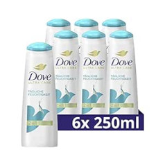 Dove Шампунь и кондиционер Dove Nutritive Solutions 2 в 1 для нормальных и сухих волос Шампунь и кондиционер для ежедневного увлажнения, 6 упаковок (6 x 250 м