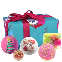 Bomb Cosmetics Incredibauble bath additives in ready-to-gift packaging Contains 3 bath bombs, 1 luxury bath melt and 1 bar of cleansing soap, proudly cruelty-free, total 610g