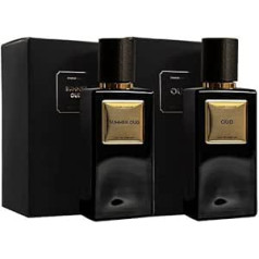 Charlemagne Kārļa Lielā parfimērijas ūdens komplekts - sastāv no Oud & Summer Oud - Eau de Parfum vīriešu dāvanu komplekts - Dāvanas vīriešiem - Gift Man - Smaržu komplekts vīriešiem