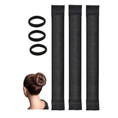 Ochilima Iepakojumā 6 bulciņu veidotāji un elastīgas matu saites, profesionāls matu bulciņu veidotājs Donut Hair Perfect Hair Bun Maker Balleta bulciņu veidotājs Vienkāršs bulciņu matu rīks bērnu balerīna