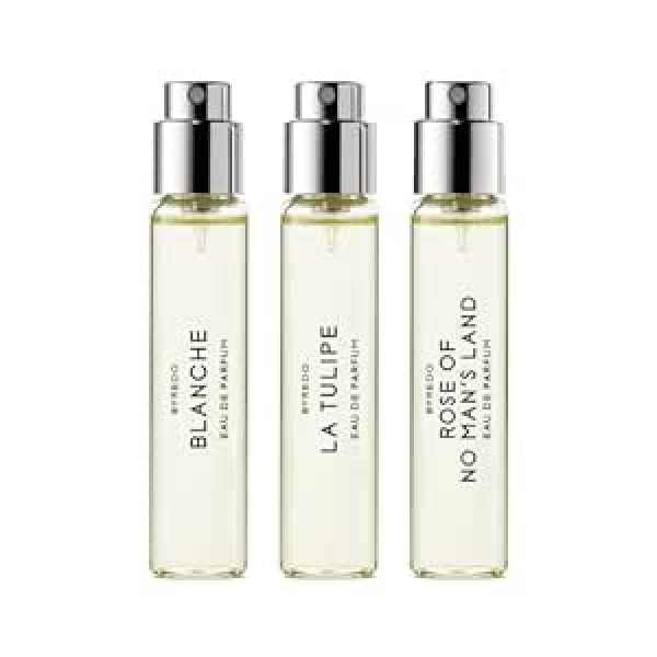 Byredo La Selection Floreal aromātu komplekts (Blanche, 12 ml+La Tulipe, 12 ml+Rose of No Mans Land, 12 ml) 36 ml