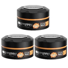 Gummy Bright Max Hold Воск для укладки волос Bright Max Hold Воск для волос Bright Max Hold Wax Воск с блестящим эффектом 150 мл (3 шт. в упаковке)