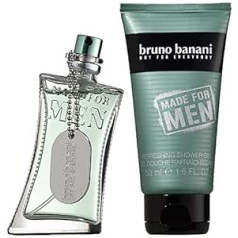 Bruno Banani Fragrance Подарочный набор Bruno Banani Made for Homme/Men, туалетная вода-испаритель/спрей 30 мл, гель для душа 50 мл, 1 шт. в упаковке (1 x 80 мл)