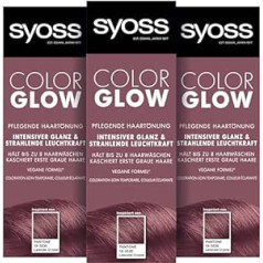 Syoss Color Glow barojoša matu krāsa Lavandas kristāla Pantone 18-3530 (3 x 100 ml), daļēji pastāvīga krāsa starojošai krāsas intensitātei līdz pat 8 matu mazgāšanas reizēm, nesabojājot matus