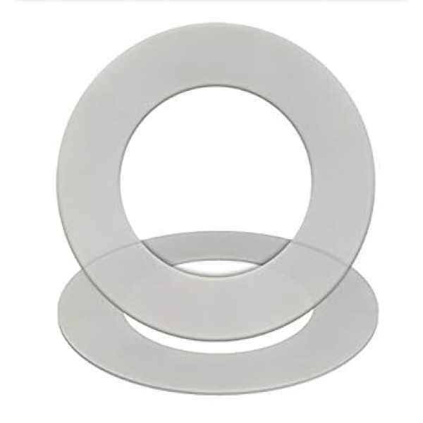 GASKET24 Silikona blīvējums 60° Caurspīdīgs EN 1514-1 IBC DN 150; PN 6 207 x 169 x 2 (25 gab. iepakojumā)