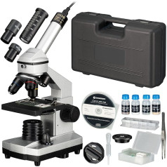 Bresser Junior Microscope Set Biolux DE 40x-1024x For Children And Adults With High Magnification Including USB Camera And Extensive Accessories