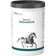 Almapharm Allequin SelenoZinc, 1 kg, Papildbarība zirgiem, var palīdzēt kompensēt selēna un cinka trūkumu, ādas un nagaiņu atbalstam