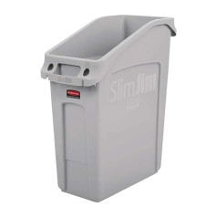 Rubbermaid Commercial Products 2026695 Slim Jim Duct Bin 13 Gallon Grey