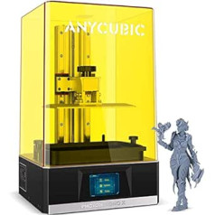 Anycubic Photon Mono 3D printeris ar cietināšanu UV gaismā, LCD sveķu 3D printeris ar 6 collu 2K vienkrāsainu LCD ekrānu, 50 mm/h ātrs drukāšanas ātrums, drukas izmērs 130 x 82 x 165 mm