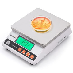 Bonvoisin 10 kg x 0.1 g Digital Scales Accurate Electronic Laboratory Scales Analytical Scales Industrial Kitchen Scales with CE Certification