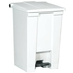 Rubbermaid Commercial 12 gal 45.4 Litre HDPE Step On Trash Can - White