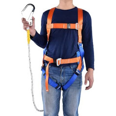 Dioche Safety Kits, Rope Accessories for Hand Tools, Full Body Height Fall Safety Belt, Air Work Safety Belt with Hook