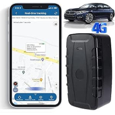 TKMARS 4G GPS izsekotājs Auto GPS izsekotājs bez abonementa 20000 mAh, gaidīšanas laiks 240 dienas ar bezmaksas lietotni, spēcīgs magnētisks un ūdensizturīgs