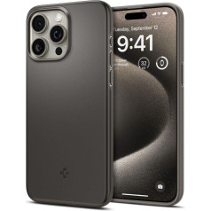 Spigen Aizsargmaciņš iPhone 15 Pro Max Thin Fit metāliski pelēks