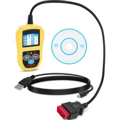 OBD2 auto diagnostikas skenera testeris 8-18V VIN/ID/CVN/PCM/ECU