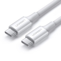 USB-C 5A ātrās uzlādes PD QC kabelis 2 m balts