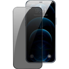 0,3 mm pret spiegošanu rūdīts stikls ar pilnekrāna rāmi iPhone 12 Pro / iPhone 12, 2 komplekts