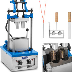 Vafeļu cepšanas mašīna vafeļu konusu cepšanai saldējumam 50 - 60 vafeles stundā 55x70 mm