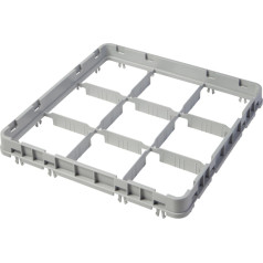 Half Drop E2 stikla virsma CAMBRO grozam 50x50cm 9 nodalījumi - pelēks