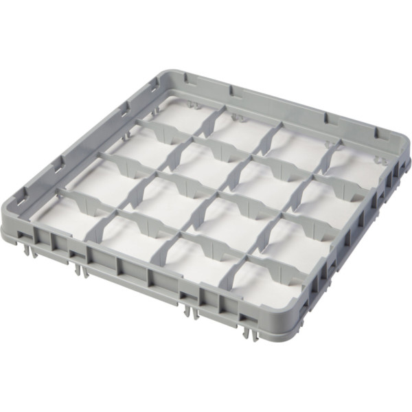 Half Drop E2 stikla virsma CAMBRO grozam 50x50cm 16 nodalījumi - pelēks