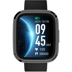 Garett Smartwatch Garett GRC STYLE Black steel Viedpulkstenis IPS / Bluetooth / IP68 / SMS