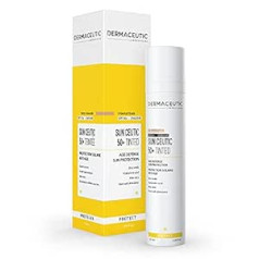 Dermaceutic Sun Ceutic 50+ - sauļošanās krēms SPF 50+ - plaša spektra aizsardzība ar spēcīgiem UVA/UVB filtriem - 2-in-1 pretnovecošanās saules aizsardzība sejai - 50 ml