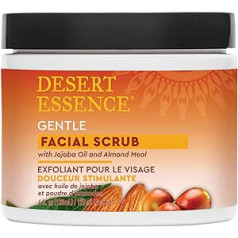 Desert Essence sulas stimulējošais sejas pīlings ar jojobas eļļu un mandeļu klijām 120 ml