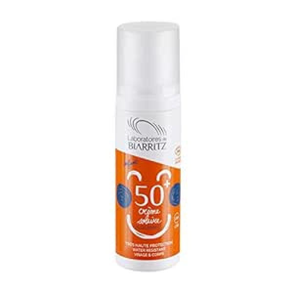 Laboratoires De Biarritz Alga Maris sauļošanās līdzeklis bērniem, SPF 50+, 100 ml, organisks