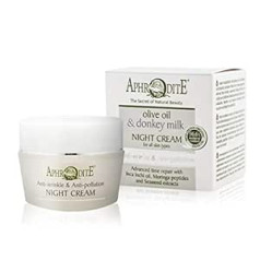 Aphrodite Anti-Wrinkle & Anti-Pollution Night Cream. Daily Night Treatment to Soothe Skin and Improve Skin Elasticity (50 ml / 1.70 fl oz) (Anti-Wrinkle & Anti-Pollution)