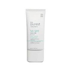 The Purest Solutions Dry-Touch (Mattifying & Fat Regulating Moisturising Cream SPF 50+) - Combined with Witch Hazel & Blueberry - Oily Skin Type - Vegan | Cruelty Free (50 ml)