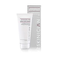 ‎Skinician SKINICIAN Advanced Time Delay Cream - SPF30 pretnovecošanās sejas krēms ar pievienotu vitamīnu E + hialuronskābi - Visu dienu pretgrumbu krēma aizsardzība - 100% vegāns un bez cietsirdības