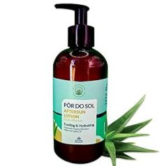 Aloegarve Por Do Sol Moisturising and Refreshing After Sun Milk, Effective Sun Protection Against UV Rays - Anti-Sunburn Milk, Wrinkles - Sun Lotion Pump Bottle 300 ml