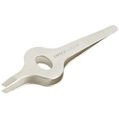 Tweezerman tweezers stainless steel, wide grip surface