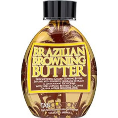 Ed Hardy Brazilian Browning Butter Dark Tanning Lotion — ādu mīkstinošs zeltainais iedeguma sviests ar Cupuacu sviestu un kokosriekstu eļļām intensīvai ādas mitrināšanai 13,5 unces