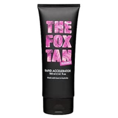 The Fox Tan - Rapid Accelerator - Iedeguma paātrinātājs bez pašiedeguma ar beta karotīnu, Losjons sejai un ķermenim, solārijam, vegānisks un bez cietsirdības, 180 ml