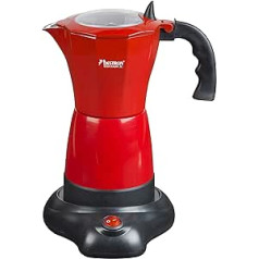 Bestron Elektrischer Espresso-Kocher mit Basis, Viva Italia, Für 6 Espressotassen: 180 ml, 480 vati, alumīnijs, rotācija