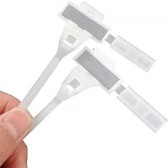 100pcs Nylon Cable Ties, Self Locking Cable Tags for Writing Ethernet Labels, Wire Ties for Home and Office, 5x180mm
