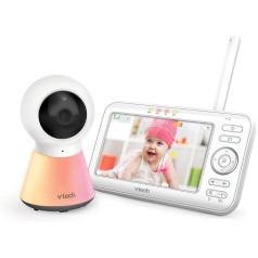 Vtech — BM5254 — Iekštelpu — Baby Monitor Video Krāsu nakts gaisma — 720p — Displejs 5 collas — Nakts gaisma un šūpuļdziesmas — FR versija