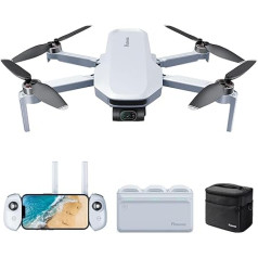 Potensic ATOM 4K GPS drons ar 3 asu karkasu, 96 min. Ilgs lidojuma laiks, 6 km FPV pārraide, vizuālā izsekošana/QuickShots/RTH, mazāks par 249 g, vēja spēks 5, 12 MP fotoattēlu kameras drons iesācējiem, pieaugušajiem