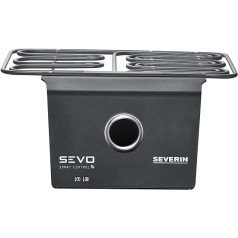 SEVERIN SEVO Smart Control jaunināšanas komplekts SEVO elektriskajam grilam, viedā grila modulis ar lietotņu vadību un OLED displeju, balkona grilam ar lēnas gatavošanas iespēju, melns, ZB 8194