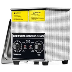 Устройство ультразвуковой очистки CREWORKS Ультразвуковое устройство для очистки из нержавеющей стали, 2 л, 60 Вт, с таймером нагрева, Ультразву