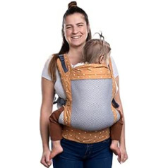 Beco-кенгуру для малышей с очень широким сиденьем — детский рюкзак-переноска из 100% полиэстера, 3D-сетка, 2 положения для переноски, детская переноска на животе/спине, детская переноска