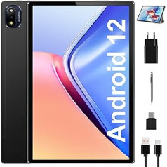 BRILLAR Android 12 Tablet 10 Pollici planšetdators | 6 GB RAM + 128 GB ROM | Astoņkodolu | 5G WiFi | 8+13MP fotokamera | 8000 mAh akumulators