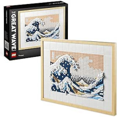 LEGO 31208 Art Hokusai — The Great Wave, набор для 3D японских настенных украшений, холст с океаном в рамке, хобби для взрослых, DIY, украшения для дома и офиса