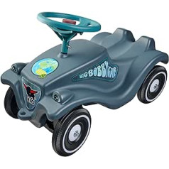 Big Bobby Car Classic Eco - Ride-On Car from 1 Year Made of Recycled Material with Steering Wheel and Horn, for Children from 1-5 Years (up to 50 kg), Anthracite with Colourful Stickers