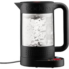 Bodum Bistro 11659-01EURO elektriskā plīts, dubultsienu ar temperatūras kontroli, plastmasa, 19,5 x 23 x 26,5 cm, melna